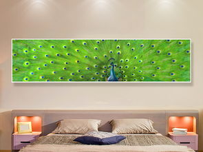 孔雀开屏 富贵吉祥酒店卧室床头画装饰画设计素材与高清模板下载指南